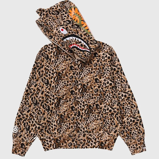 Cheetah Print Shark Hoodie